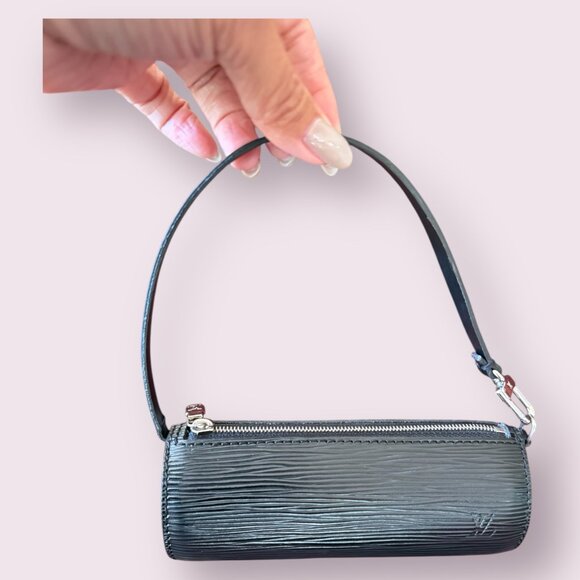 Authentic Louis Vuitton Black Epi Mini Soufflot Pochette | NWOT - Picture 2 of 6